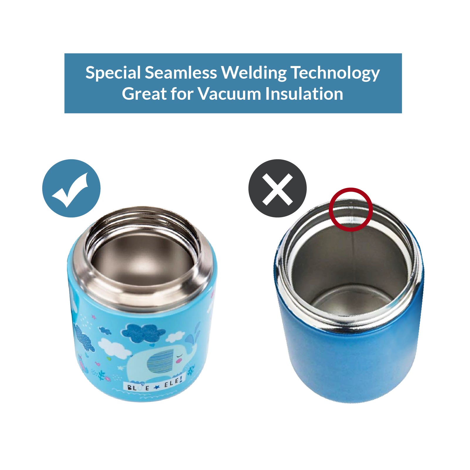 Vacuum Insulated Bottle - Enamel Thermos Bottle 400ml – EILONG®