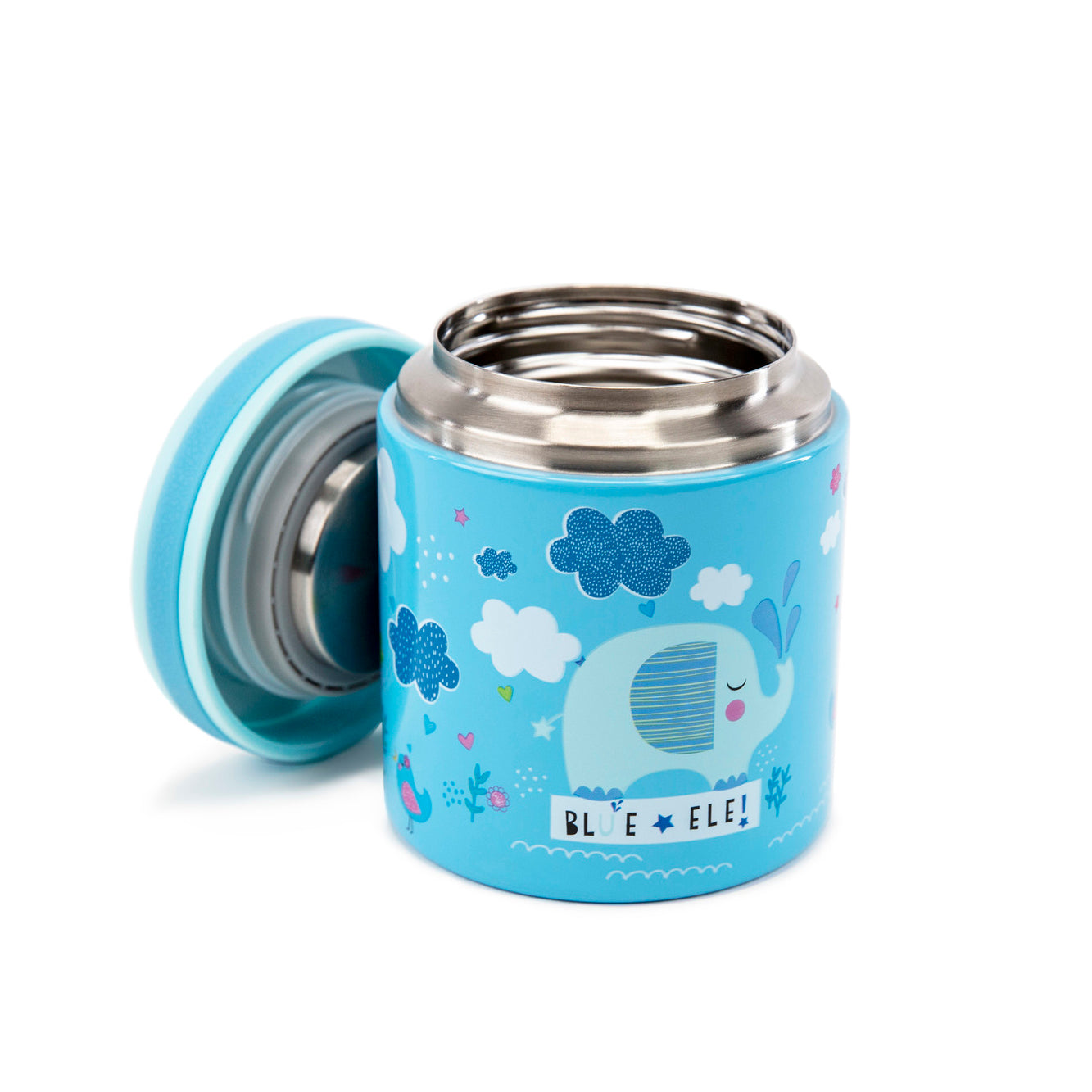 Blue Ele Vacuum Insulated Food Jar