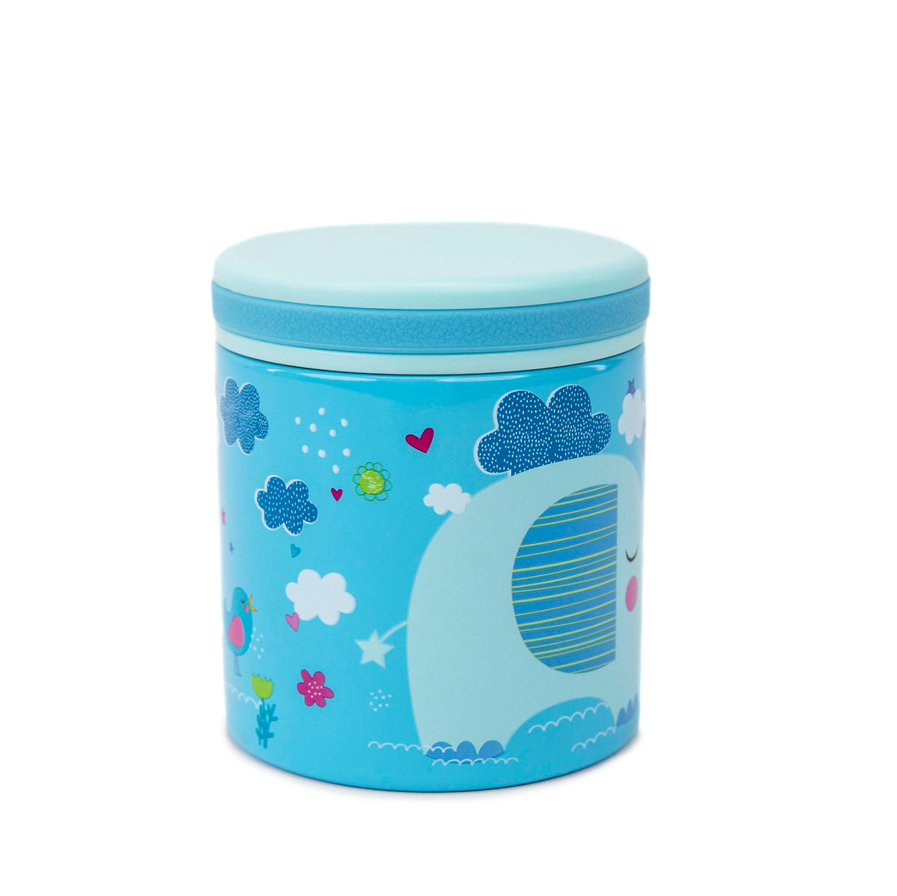Blue Baby Elephant Thermos Food Jar